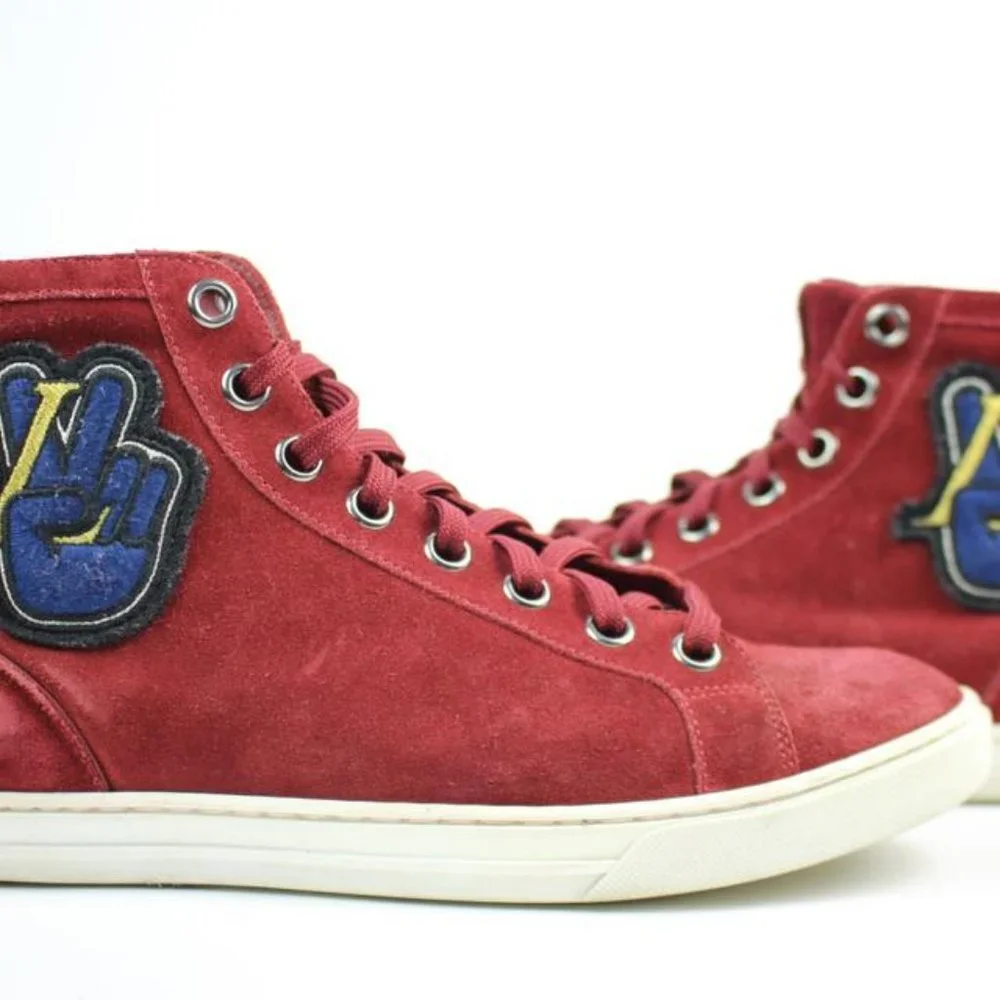 Louis Vuitton Rare High Top World Peace Sign Varsi